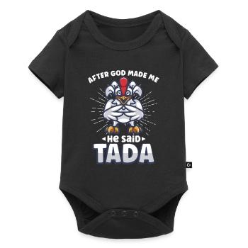 Chicken Farmer Gift Funny Chickens Country Farm - Baby Premium short-sleeve bodysuit - black - Front