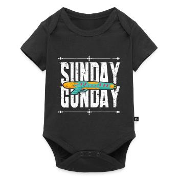 Sonntag Gunday - Baby Premium Kurzarmbody - Schwarz - Vorne