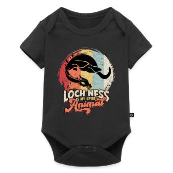 lochlochlochness geschenkidee geschenk - Baby Premium Kurzarmbody - Schwarz - Vorne