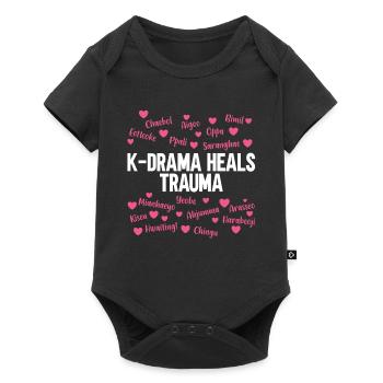 K-Drame - Body à manches courtes Premium Bébé - noir - Devant