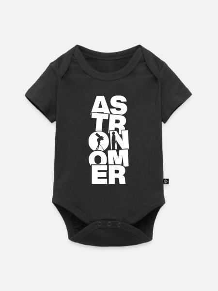 Astronomieberuf - Astronom - Baby Premium Kurzarmbody - Schwarz