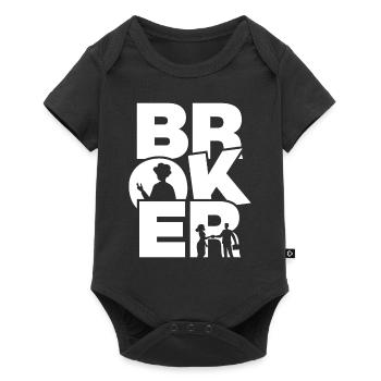 Occupation Work - Broker - Baby Premium short-sleeve bodysuit - black - Front