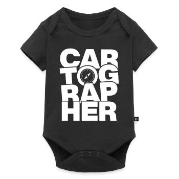 Cartography profession - cartographer - Baby Premium short-sleeve bodysuit - black - Front