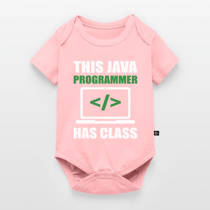 Ce programmeur Java a un codage de programmation de classe Body à manches courtes Premium Bébé
