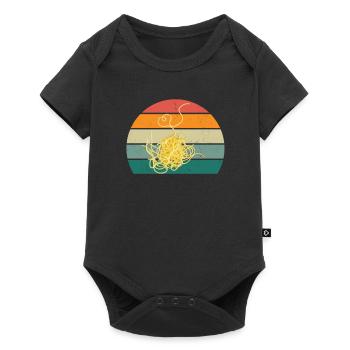 Pasta Spagehtti Farfalle Dough Grain Pasta - Baby Premium short-sleeve bodysuit - black - Front