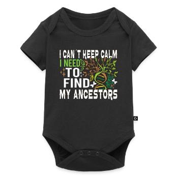 Family tree Family historians Genealogy Genealogist - Baby Premium short-sleeve bodysuit - black - Front