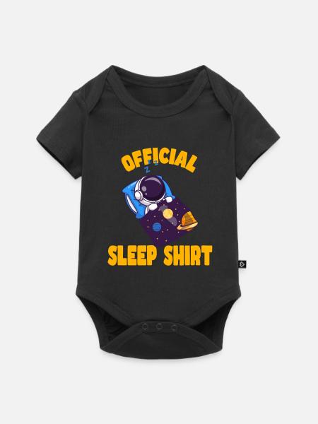 Gute Nacht - Baby Premium Kurzarmbody - Schwarz