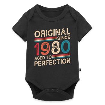 Original since 1980 aged to perfection - Baby Premium short-sleeve bodysuit - black - Front