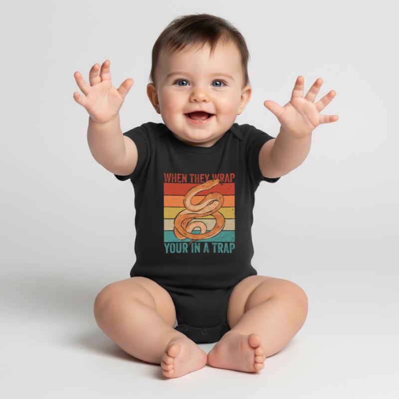 Königspython Banana Ball Python Baby Premium short-sleeve bodysuit