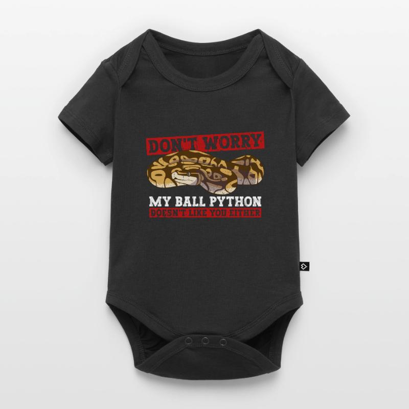 Königspython Bananenkugel Python Baby Premium Kurzarmbody