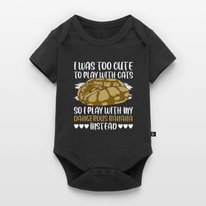 Dangerous Banana Königspython Banana Ball Python Baby Premium short-sleeve bodysuit