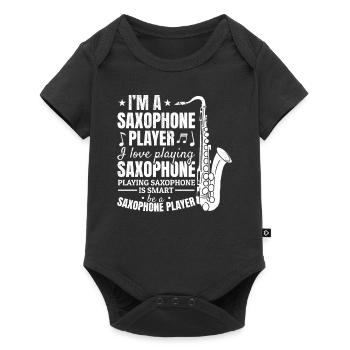 Saxophonist I'm A Saxophone Player I Love Playing - Baby Premium short-sleeve bodysuit - black - Front