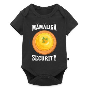 Mamaliga Sécurité Cuisine roumaine - Body à manches courtes Premium Bébé - noir - Devant
