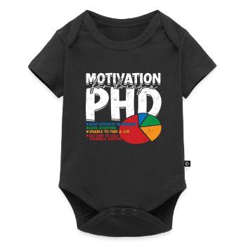 Motivation for the doctoral thesis on the doctoral title - Baby Premium short-sleeve bodysuit - black - Front