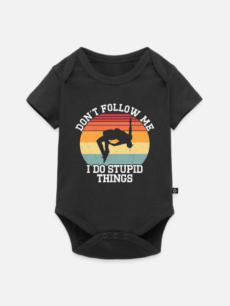 Parkour - Baby Premium Kurzarmbody - Schwarz