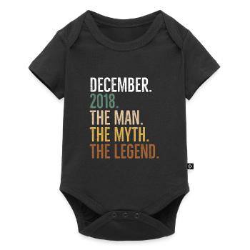 Dezember 2018 Der Mann Der Mythos Die Legende - Baby Premium Kurzarmbody - Schwarz - Vorne