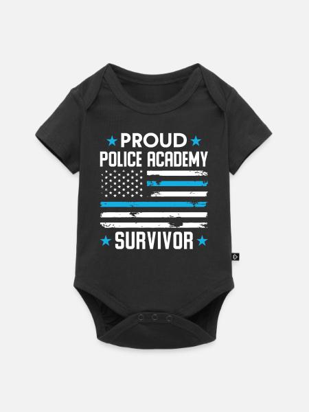 Wertschätzung Des Polizisten - Baby Premium Kurzarmbody - Schwarz