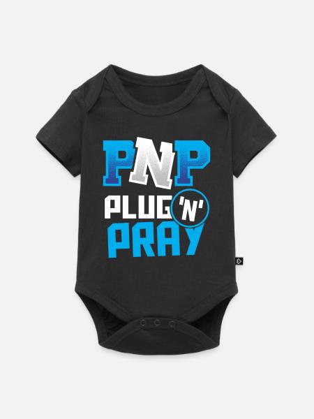PnP = Plug'n'Pray Programming Programmer Coding - Baby Premium Kurzarmbody - Schwarz