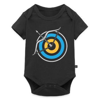 Tir à l’arc Tir à l’arc Tir à l’arc Flèche - Body à manches courtes Premium Bébé - noir - Devant