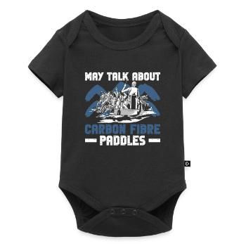 Drachenboot Und Drachenbootmannschaft - Baby Premium Kurzarmbody - Schwarz - Vorne