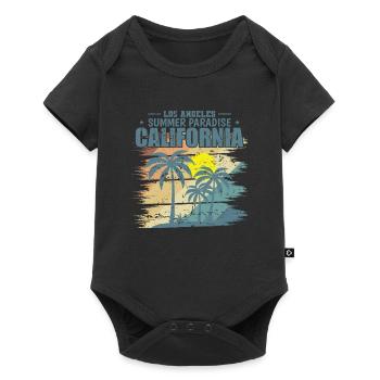 Californie Los Angeles Summer Paradise États-Unis - Body à manches courtes Premium Bébé - noir - Devant