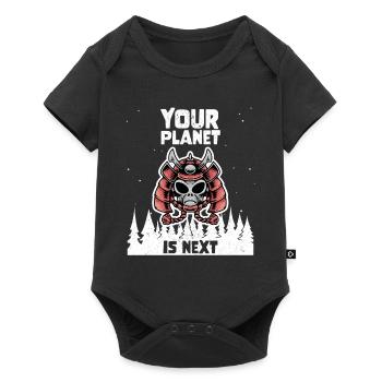 Alien Galaxy Space Lover Your Planet Is Next - Baby Premium Kurzarmbody - Schwarz - Vorne