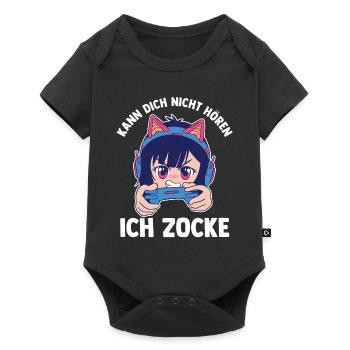 Can't hear you I'm gambling gaming gamer - Baby Premium short-sleeve bodysuit - black - Front