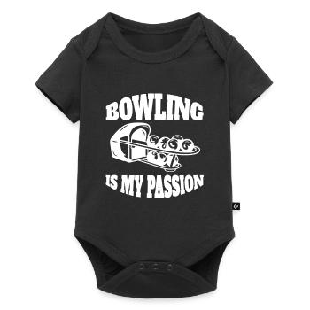 Bowling Bowler Gift Skittle Quilles Boule de bowling - Body à manches courtes Premium Bébé - noir - Devant