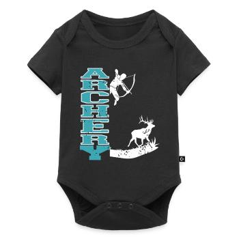 ARCHERY Retro Cool Archery Hunting T-Shirt - Baby Premium short-sleeve bodysuit - black - Front