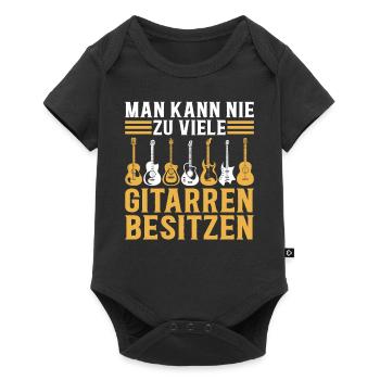Man Kann Nie Zu Viele Gitarren Besitzen - Bass Git - Baby Premium Kurzarmbody - Schwarz - Vorne