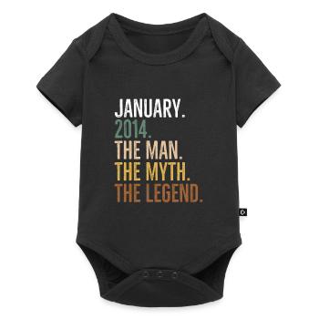 January 2014 The Man The Myth The Legend - Baby Premium short-sleeve bodysuit - black - Front