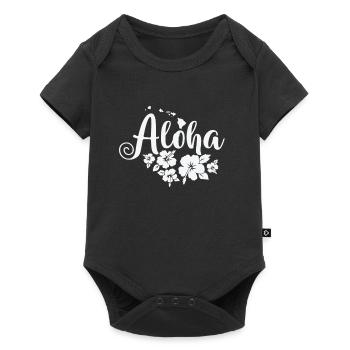 Hawaï Aloha États-Unis Amérique État - Body à manches courtes Premium Bébé - noir - Devant