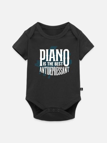 Klavierspieler, Klavierlehrer, Pianist, - Baby Premium Kurzarmbody - Schwarz