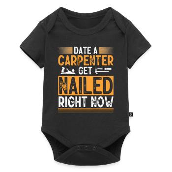 Carpenters, woodworkers - Baby Premium short-sleeve bodysuit - black - Front