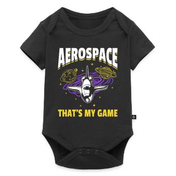 Aerospace That's My Game - Space Travel Space Ship - Baby Premium short-sleeve bodysuit - black - Front