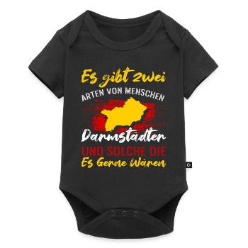 Es Gibt Zwei Arten Von Menschen Darmstädter Und We - Baby Premium Kurzarmbody - Schwarz - Vorne