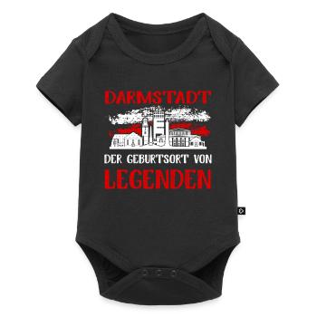 Darmstadt Der Geburtsort Von Legenden - Baby Premium Kurzarmbody - Schwarz - Vorne