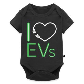 I Charge Electric Vehicle For Electric Car Fans - Baby Premium short-sleeve bodysuit - black - Front