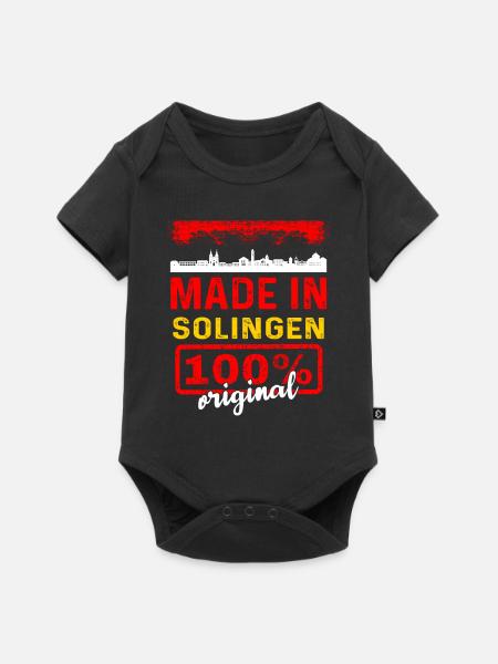 Solingen - Baby Premium Kurzarmbody - Schwarz