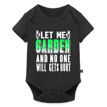 Let Me Garden & No One Will Gets Hurt Funny - Baby Premium short-sleeve bodysuit - black - Front