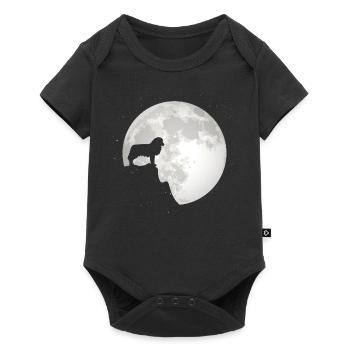 Aussie Dog Owner Full Moon Australian Shepherd - Baby Premium short-sleeve bodysuit - black - Front
