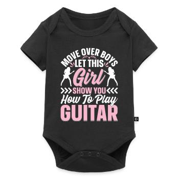 Guitarist Guitar Player Girls - Girl Guitar Player - Baby Premium short-sleeve bodysuit - black - Front
