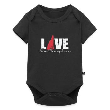 New Hampshire Love New Hamsphire États-Unis - Body à manches courtes Premium Bébé - noir - Devant