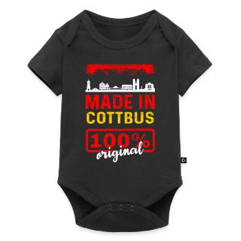 Cottbus - Baby Premium Kurzarmbody - Schwarz - Vorne