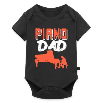 Piano DAD Rétro Awesome Pianist Dad T-Shirt - Body à manches courtes Premium Bébé - noir - Devant