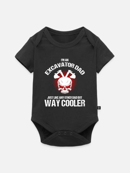 Bagger für Schwermaschinenführer - Baby Premium Kurzarmbody - Schwarz