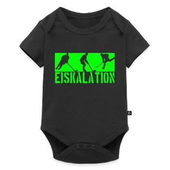 Eishockey Team, Club, Verein, Spieler Trainer Fan - Baby Premium Kurzarmbody - Schwarz - Vorne
