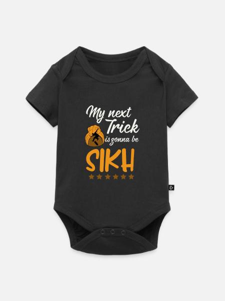 Mein Trick Wird Sikh-skateboarding Sein - Baby Premium Kurzarmbody - Schwarz