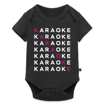 Karaoké Chanteur Karaoké - Body à manches courtes Premium Bébé - noir - Devant