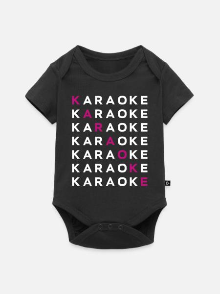 Karaoke Singer Karaoke - Baby Premium Kurzarmbody - Schwarz